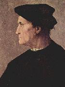 Jacopo Pontormo Profilportrat eines Mannes oil